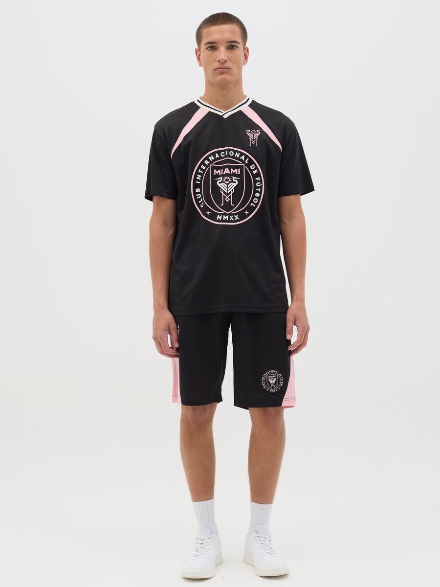 Black T-shirt with pink Club Internacional De Fùtbol Miami details_1