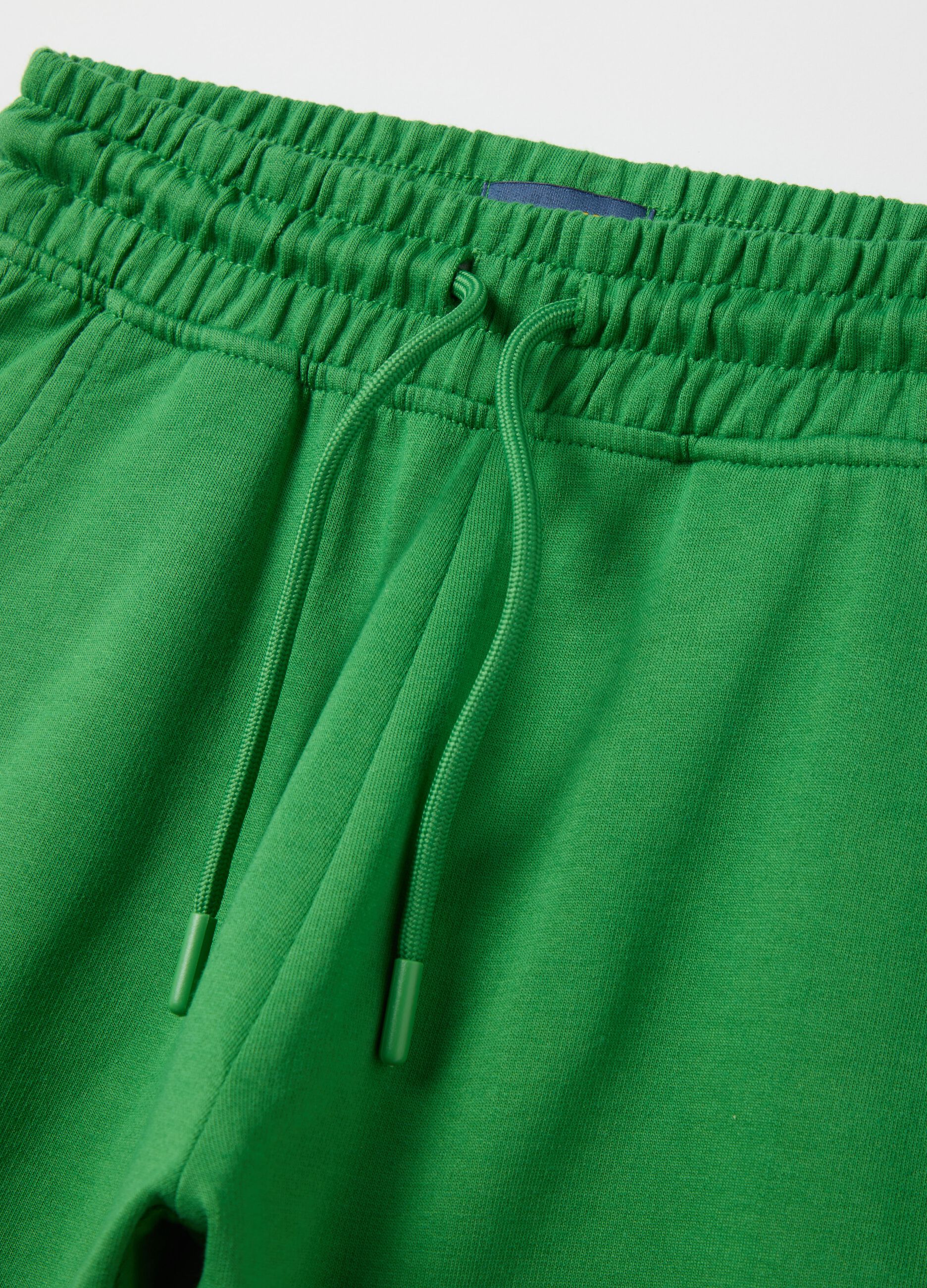 Green Bermuda shorts in pure cotton OVS Kids