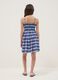 Girls&rsquo; blue striped pure viscose wide-fit dress with spaghetti straps_1