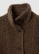 Brown wool blend over-fit jacket with buttons_1