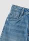 Light blue stretch denim bermuda shorts in cotton and viscose_3