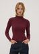 Red ribbed viscose-blend top with high neck_2