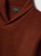 Brown ribbed jumper with shawl collar, regular fit_1
