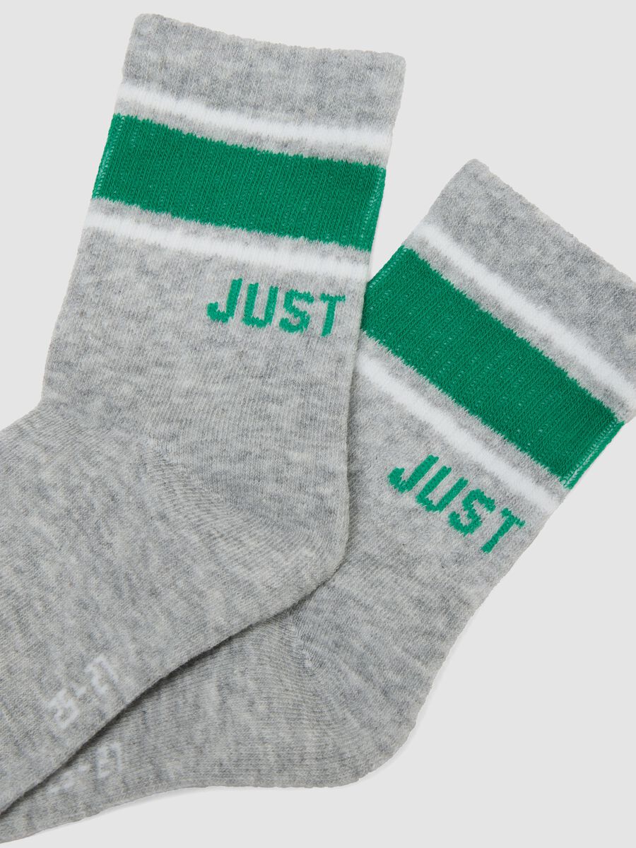 Kids&rsquo; multicolour stretch cotton-blend ankle socks 3-pack_2