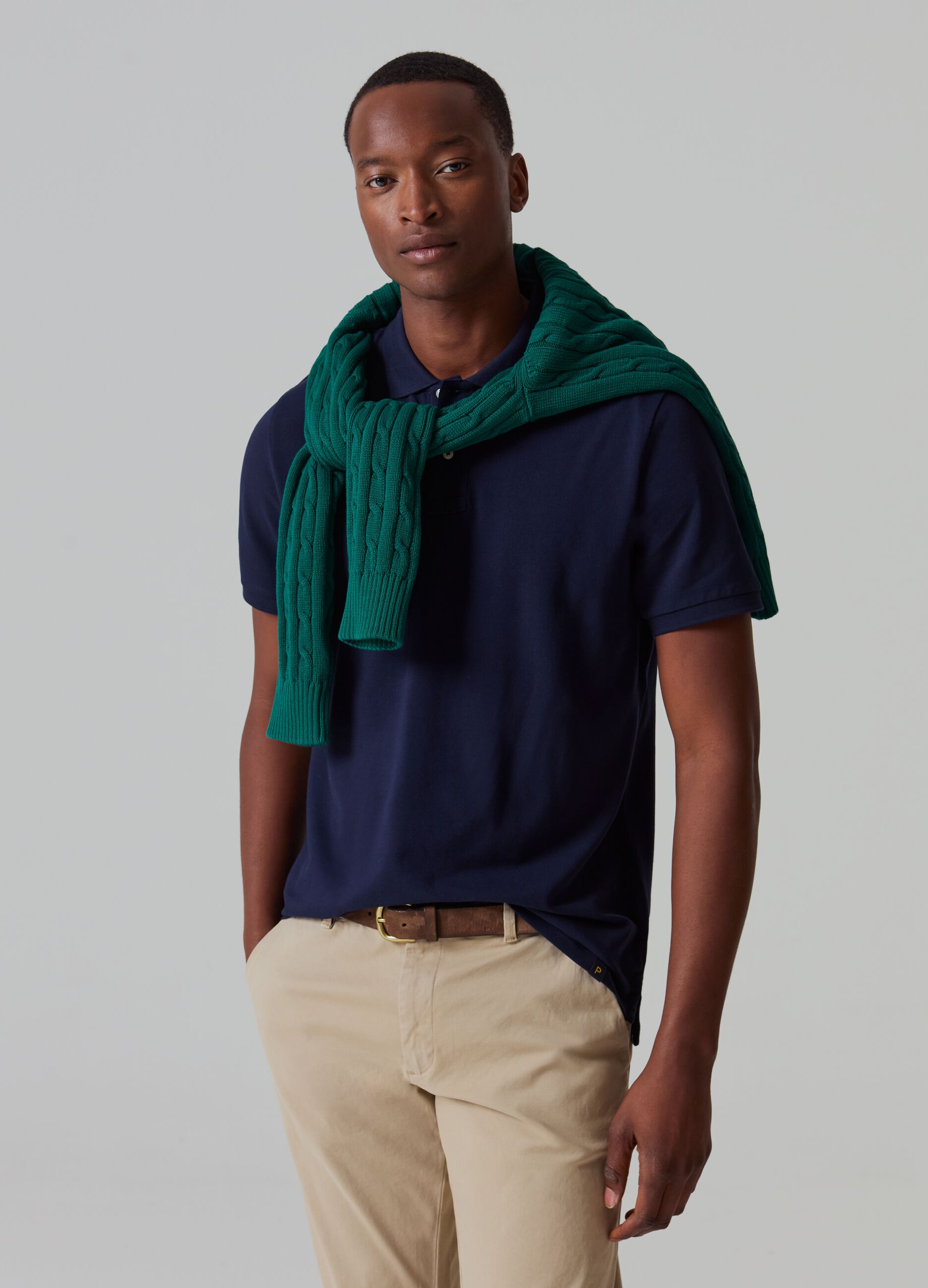 Supima cotton piquet polo shirt