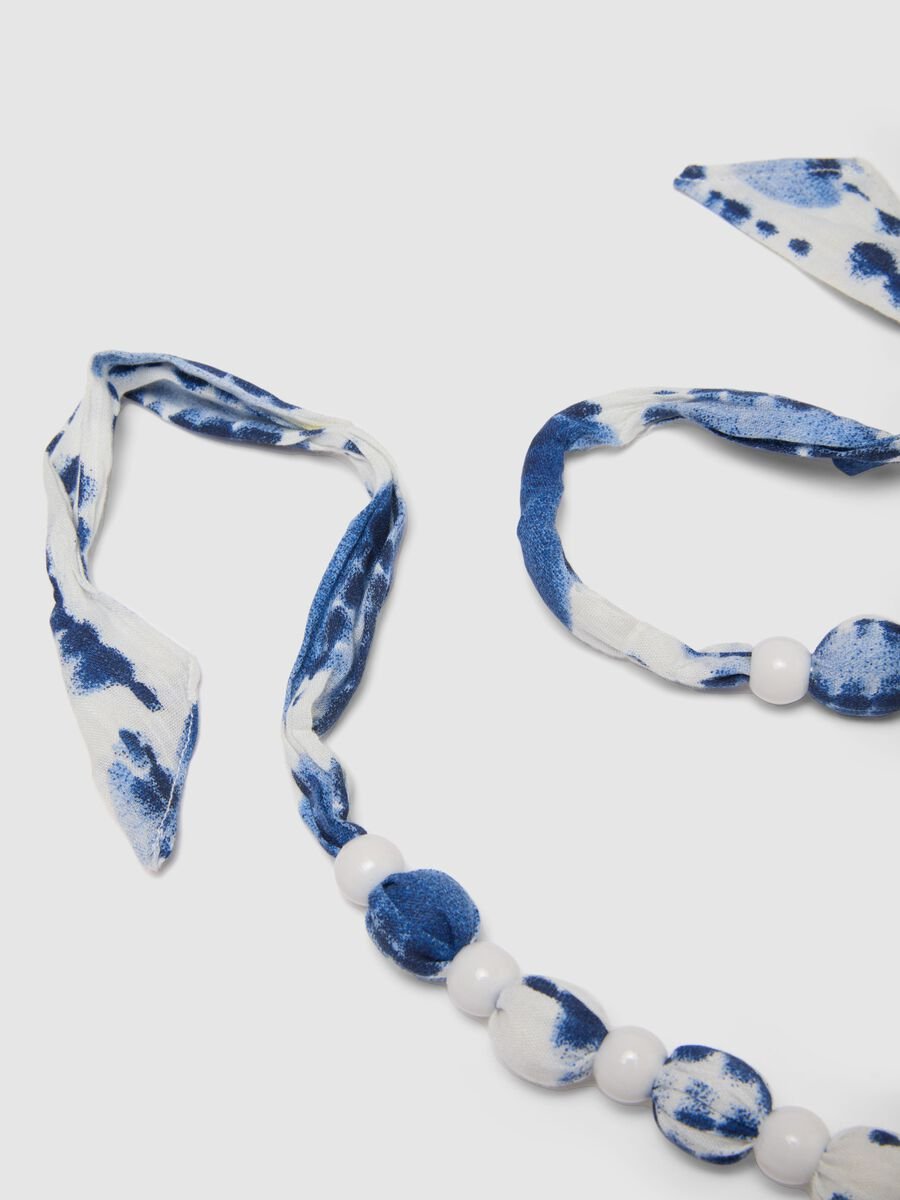 Collana multicolor con perle e nappine_2