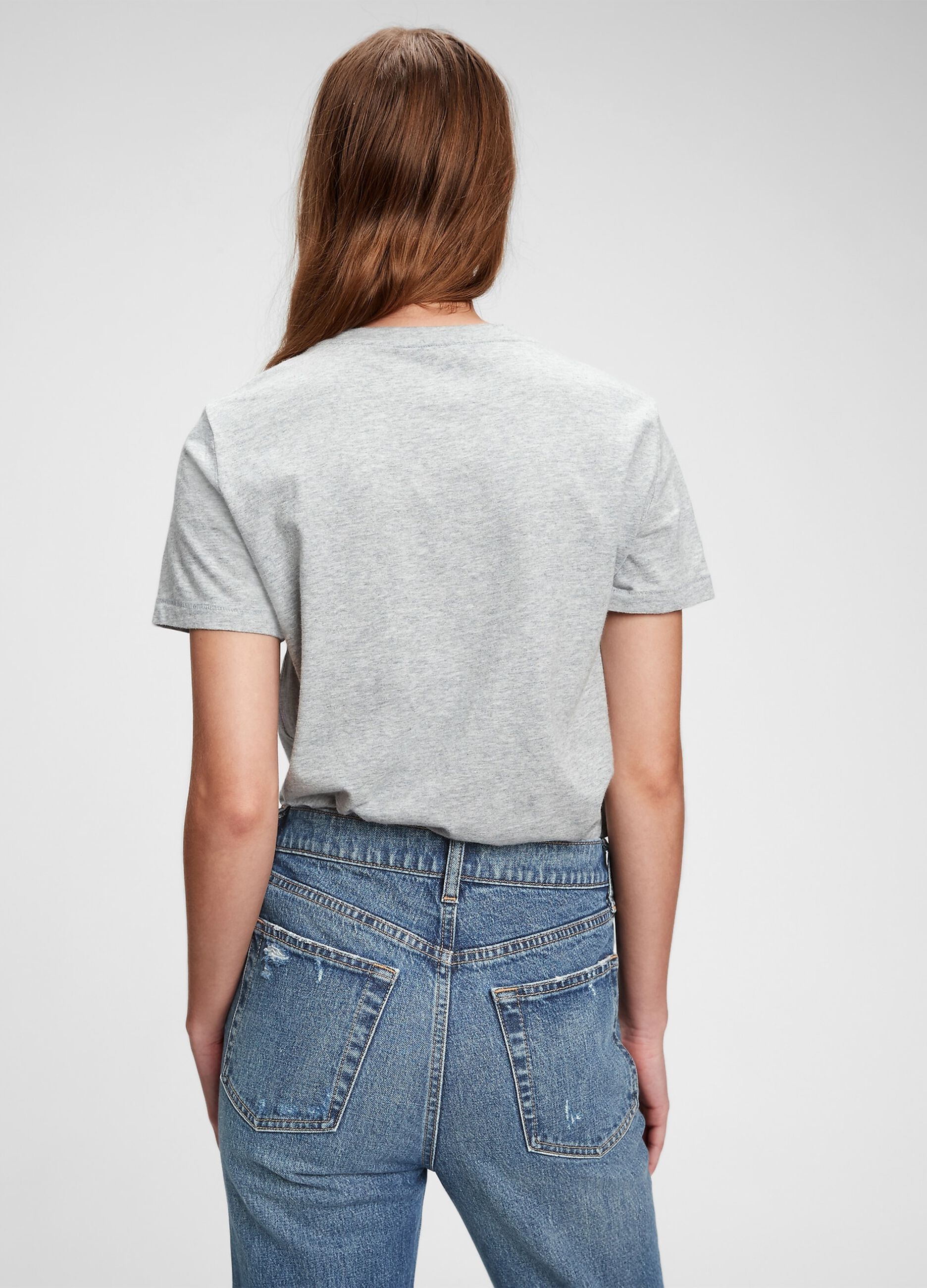T-shirt girocollo in cotone
