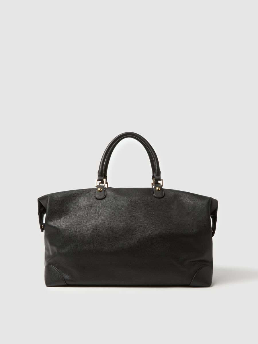 Elegant black bag with handles_0