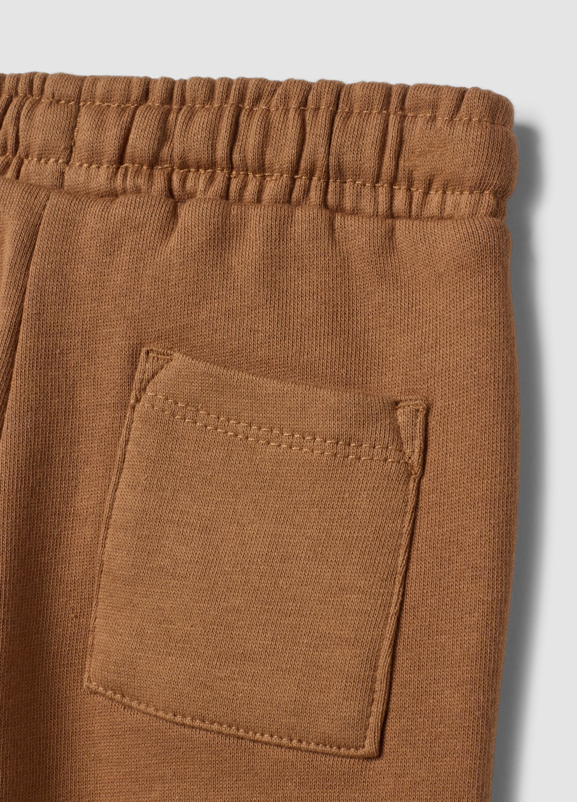 Brown pure cotton oversized joggers with cute animal print