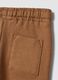 Brown pure cotton oversized joggers with cute animal print_3