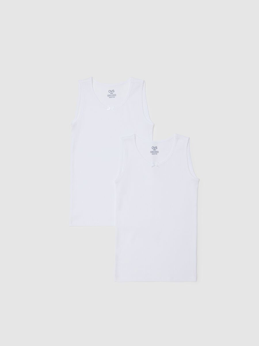 White Cotton Vest_0