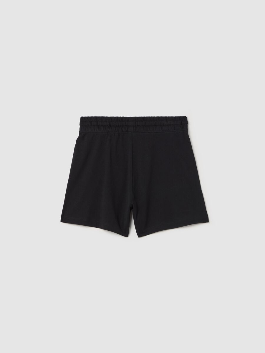 Shorts in cotone con coulisse _4