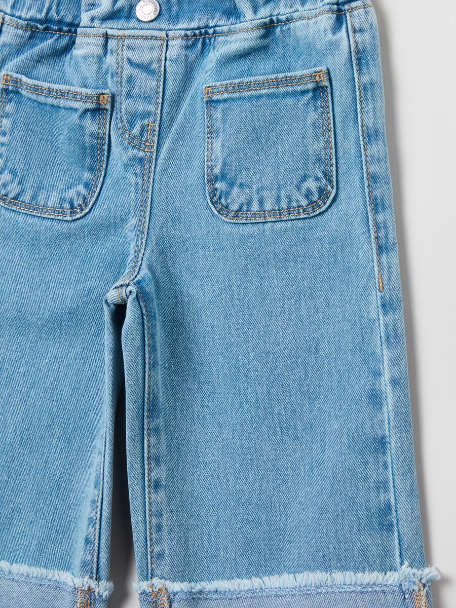 Jeans wide leg con risvolto_2