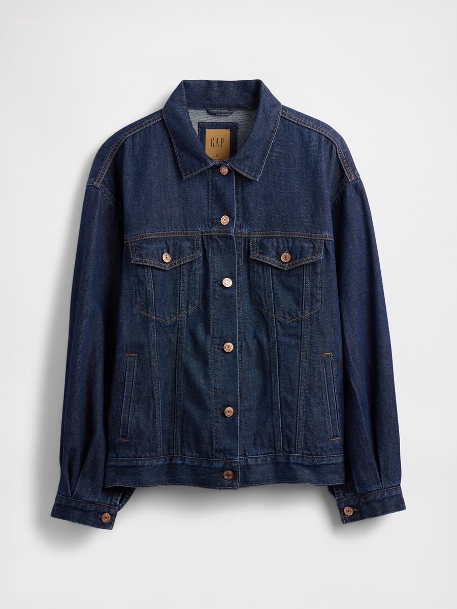 Blue Denim Jacket in Cotton and Lyocell_4