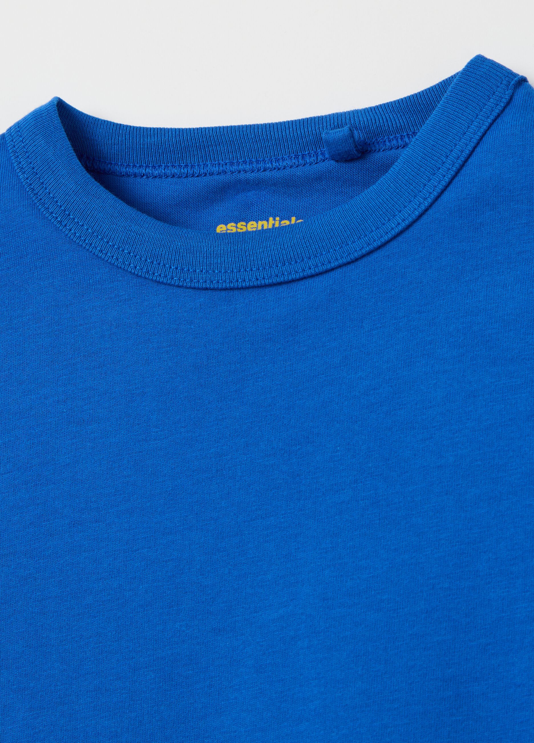 Organic cotton T-shirt with round neck