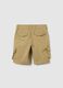Stretch cotton cargo Bermuda shorts_1