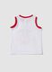 Canotta bianca in puro cotone con stampa per bimbo regular fit_1