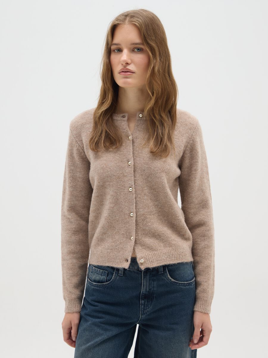 Cardigan beige regular fit_0