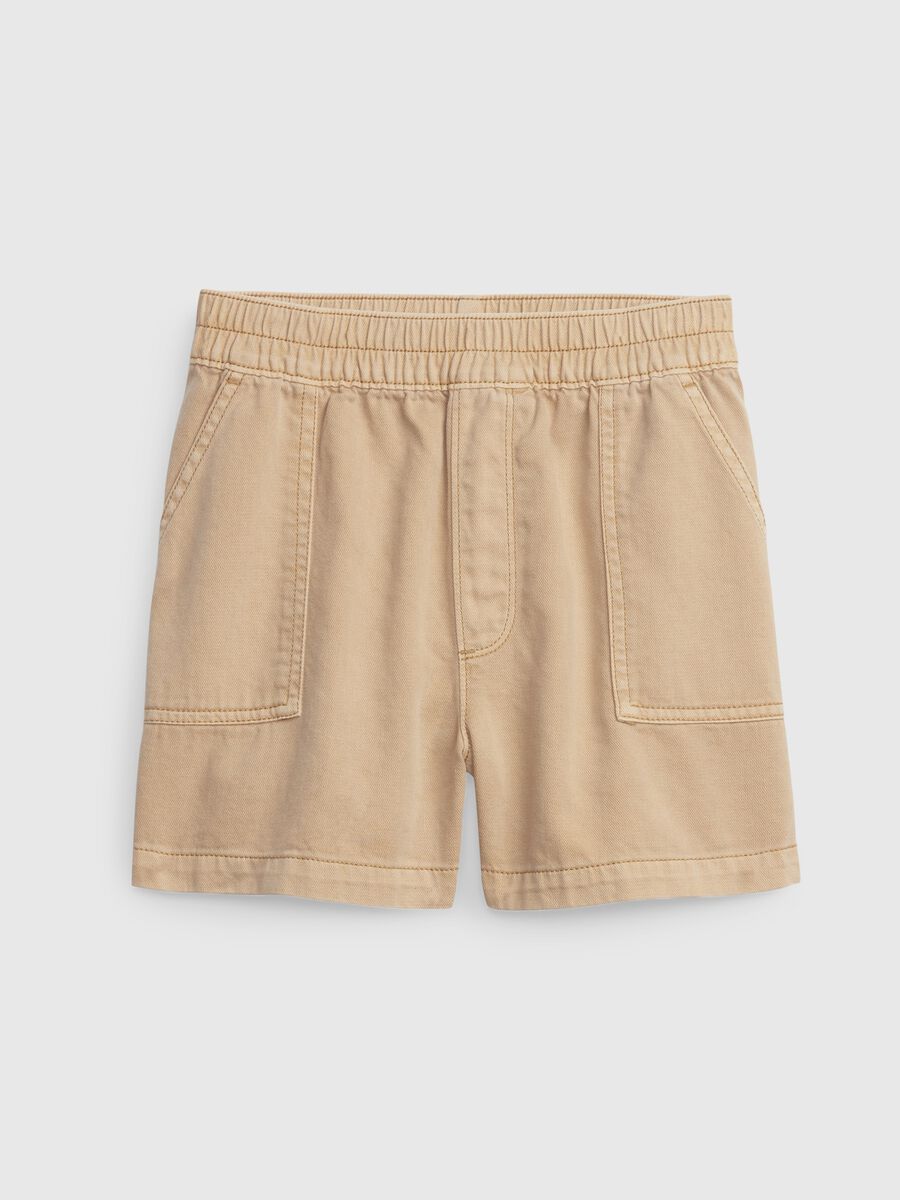 Lyocell and cotton shorts_0
