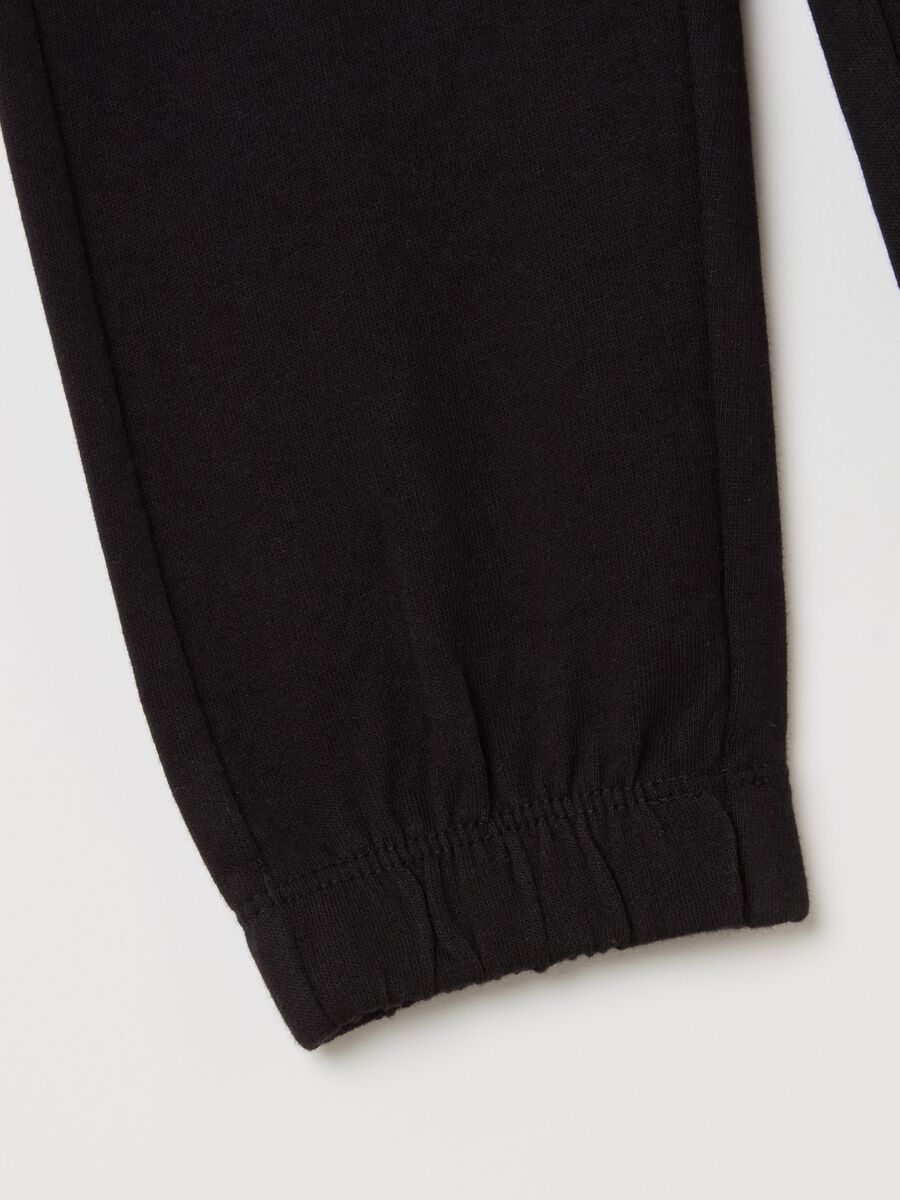 Joggers with drawstring and elasticated trims_3