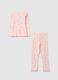 Long Pink Pajamas in Organic Cotton_1