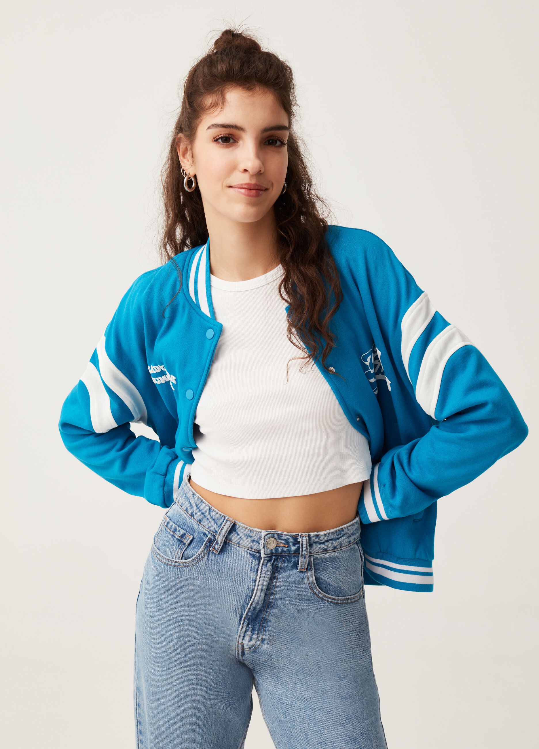 Giacca varsity oversize Baby Angel_0