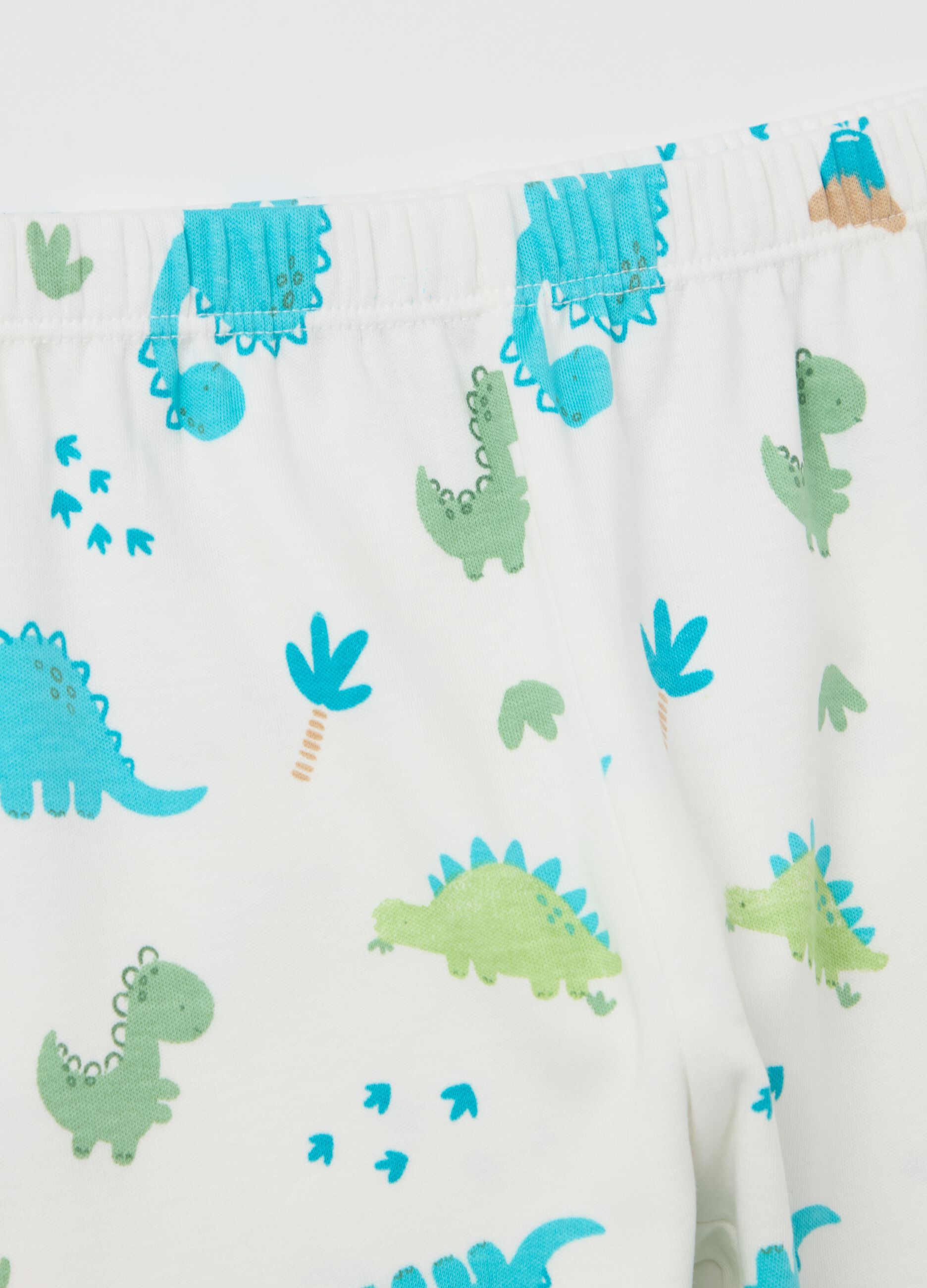 Long pyjamas with dinosaurs print