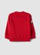 Red cotton-blend crew-neck sweatshirt with Mickey & Friends print_1
