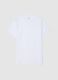 T-shirt in puro cotone bianco regular fit_4