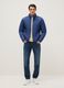 Giacca Ultralight imbottita blu regular fit con zip_0