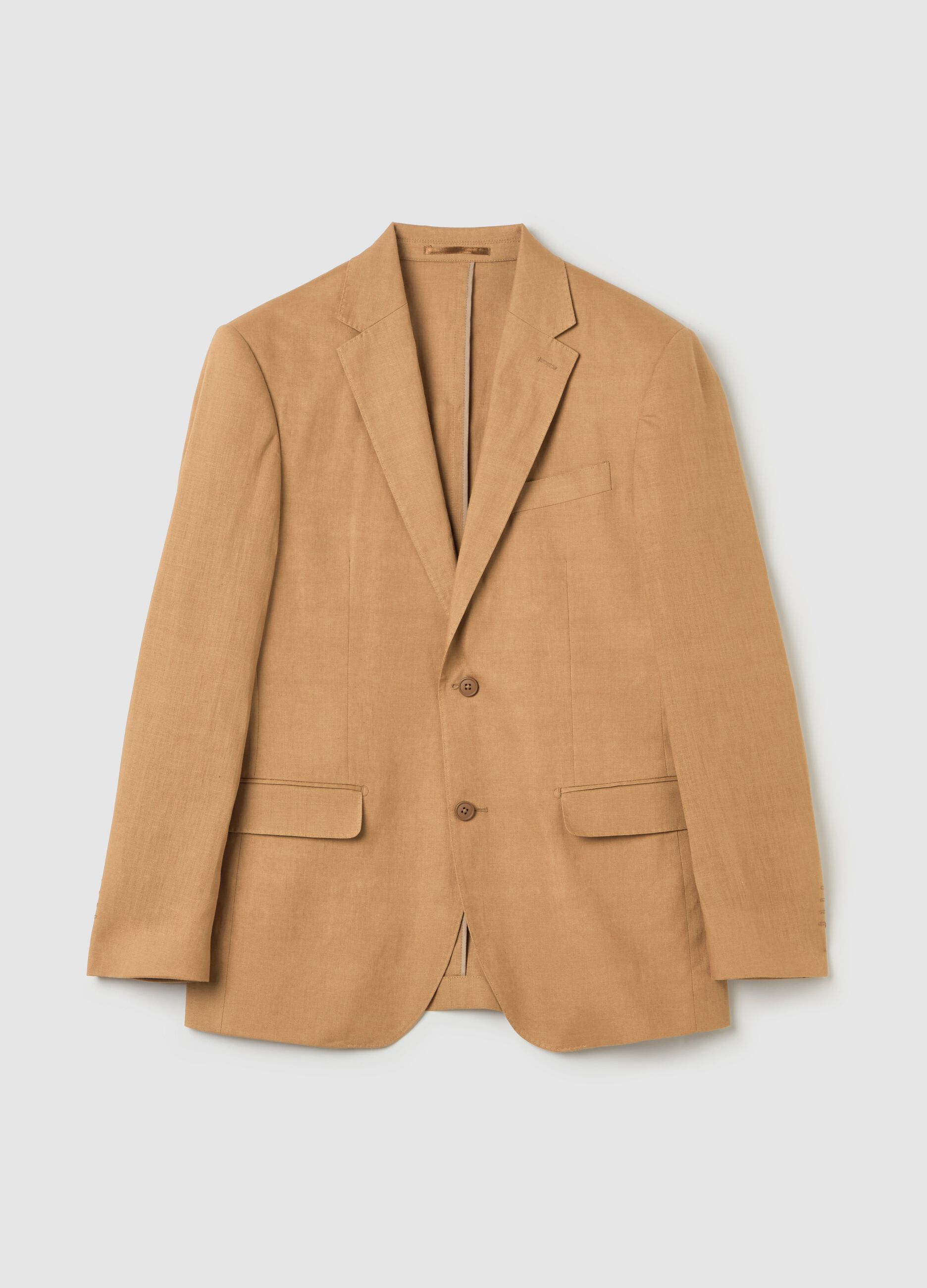 Blazer monopetto regular fit in lino Contemporary