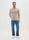 Beige pure cotton regular fit t-shirt_1