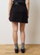 Black stretchy fabric skirt regular fit_3