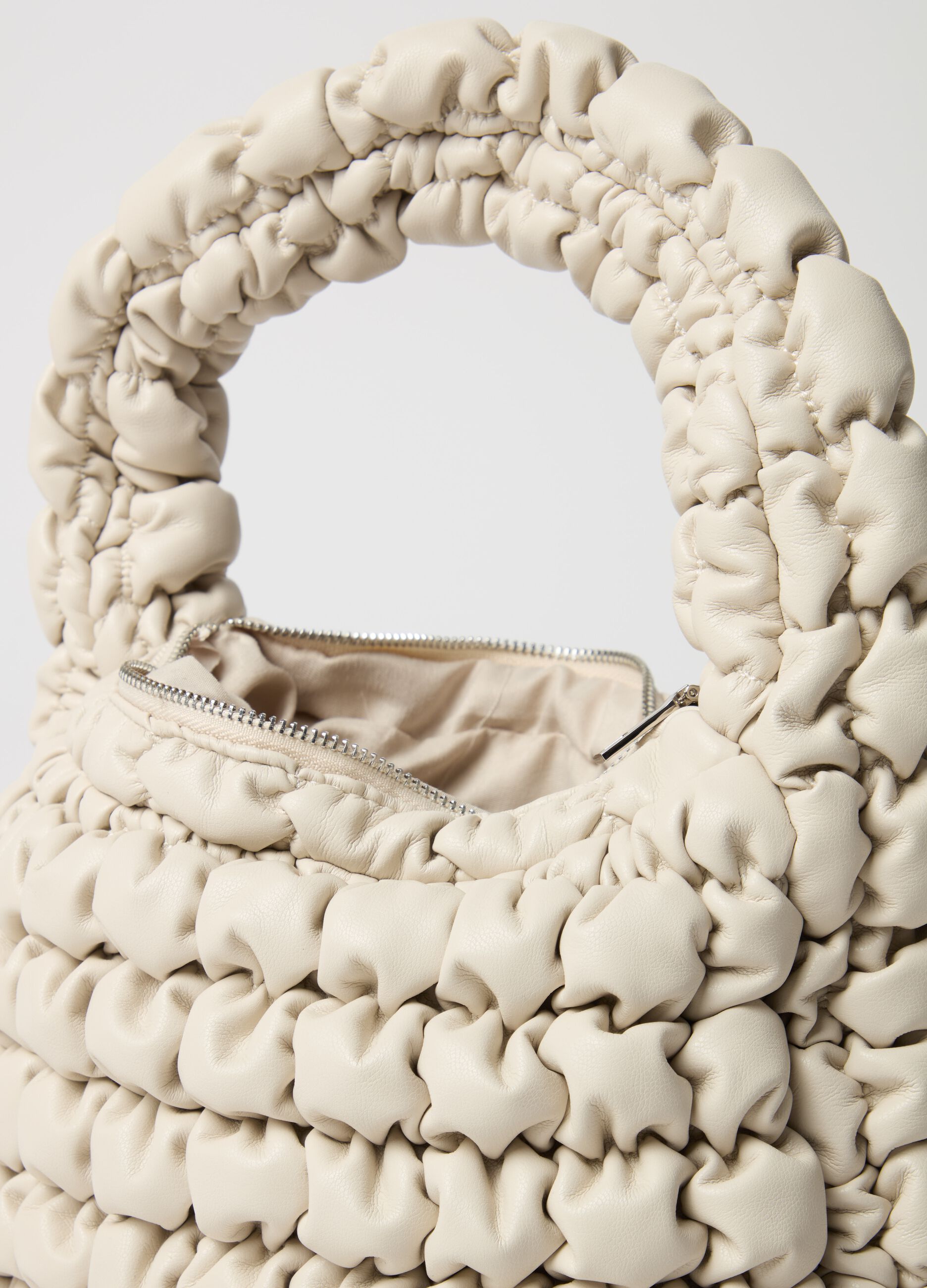Padded midi handbag