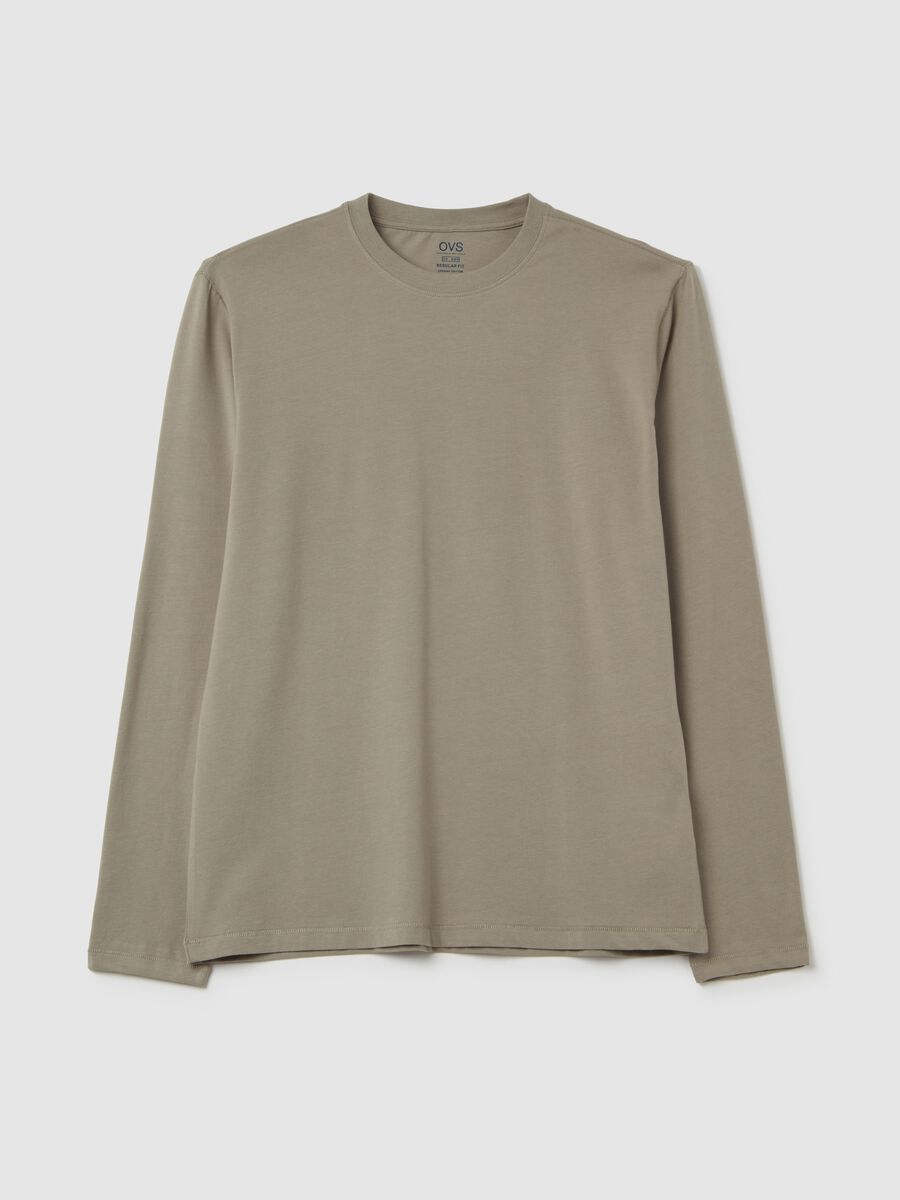 Long-sleeved T-shirt in stretch cotton_4