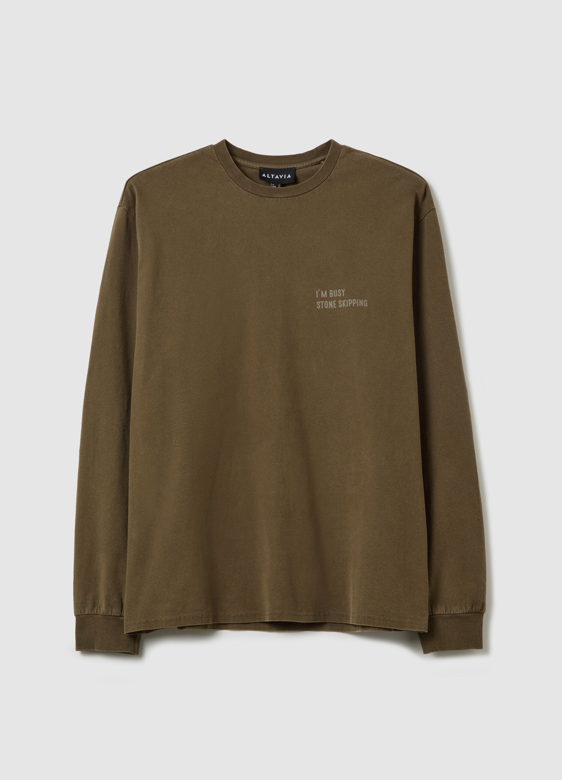 ALTAVIA long-sleeved T-shirt with print