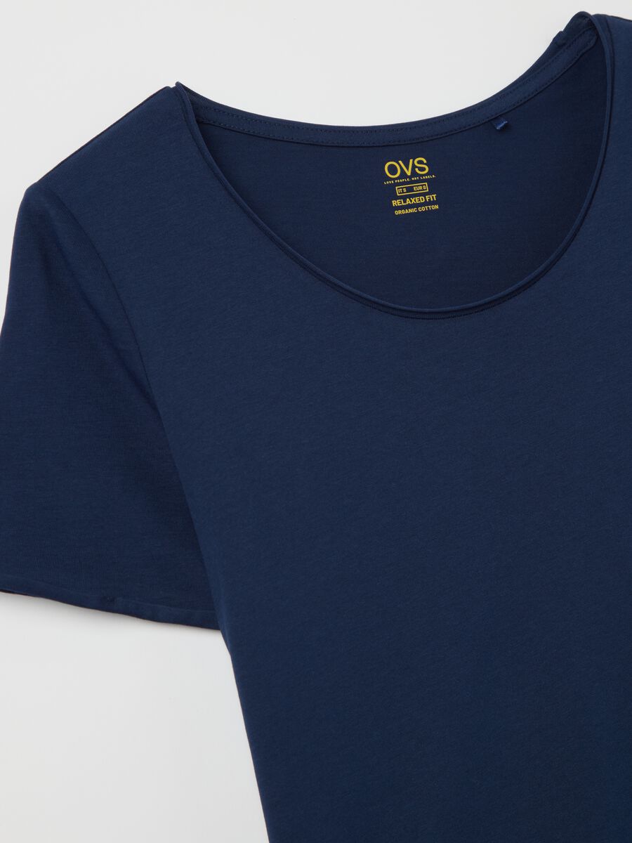 Blue relaxed-fit T-shirt in cotton_5
