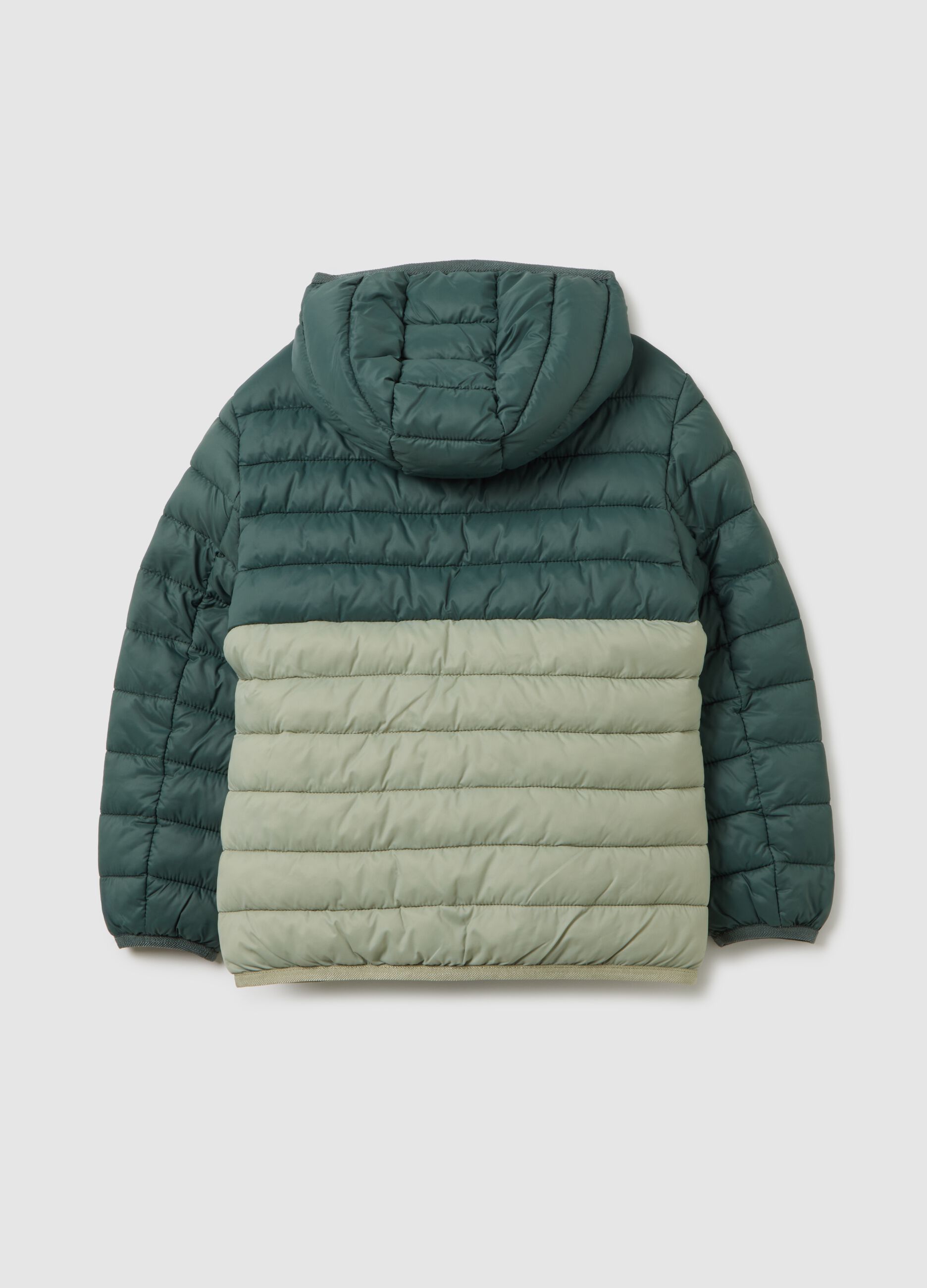 Multicolour mixed fabric children's jacket, regular fit