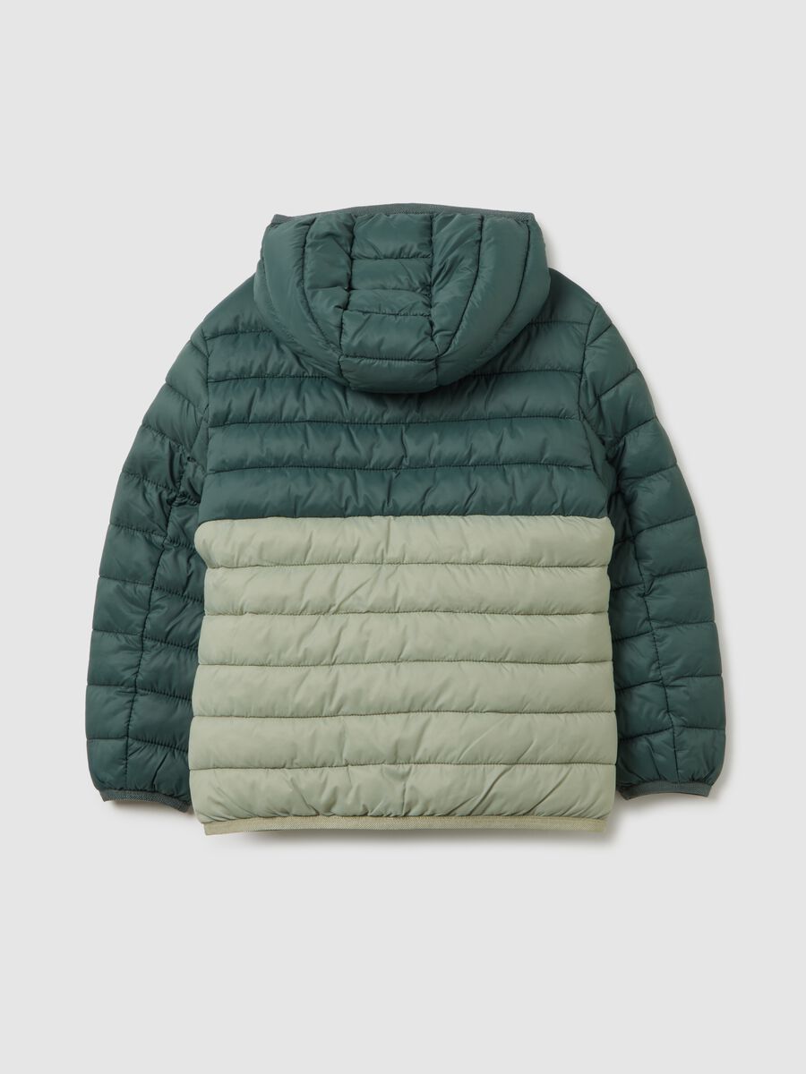 Multicolour mixed fabric children's jacket, regular fit_1