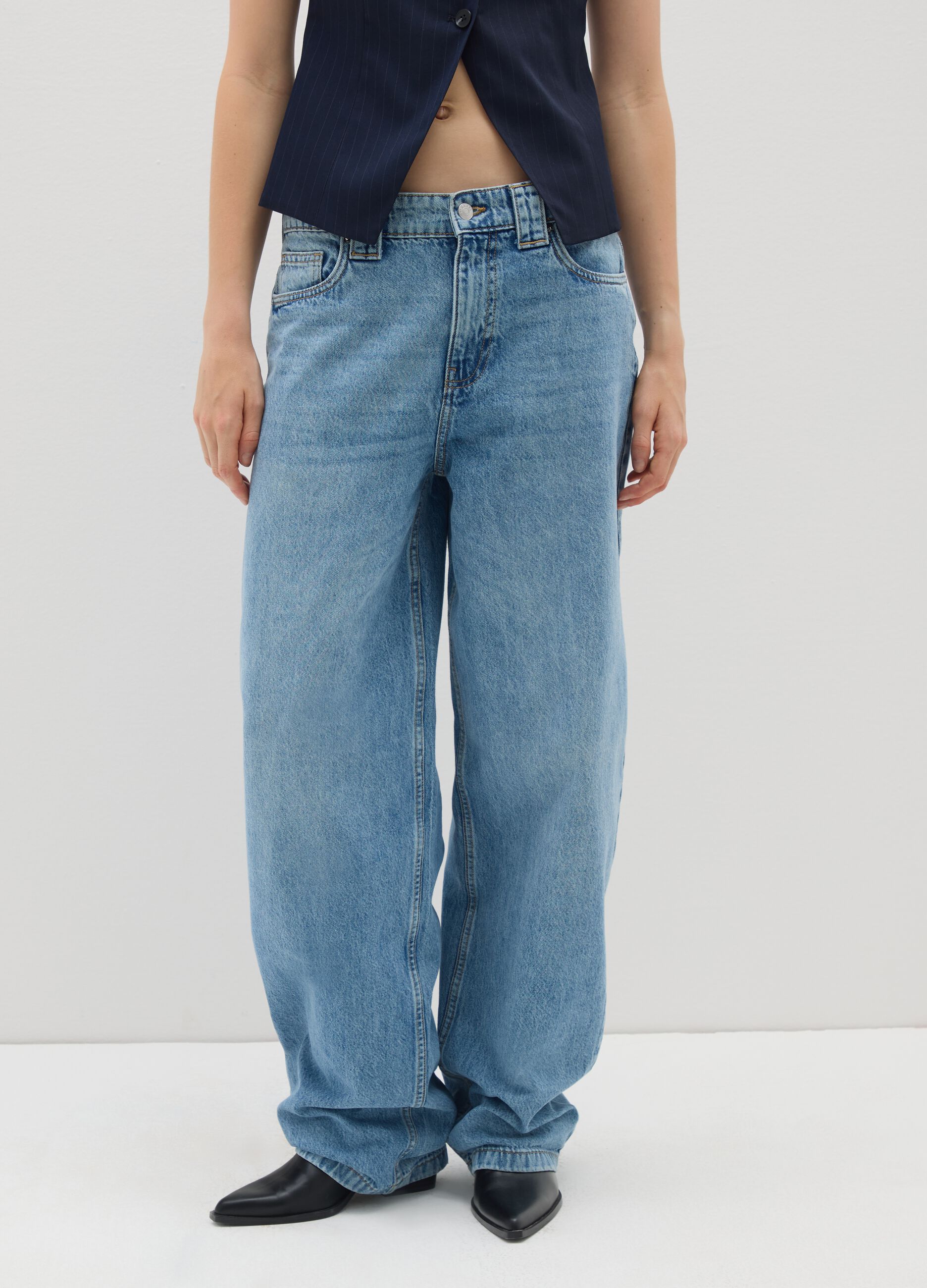 Jeans in puro cotone denim skater