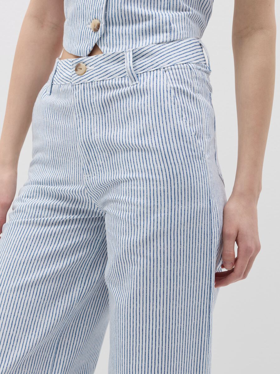Wide-leg trousers with striped pattern_2
