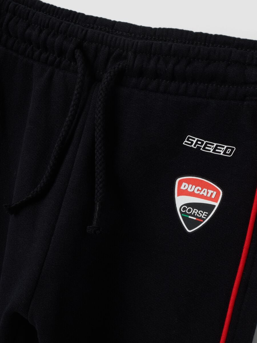 Completo rosso e nero in puro cotone a tema Ducati over_3