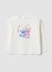 White long-sleeve stretch-cotton T-shirt with Lilo & Stitch print_0