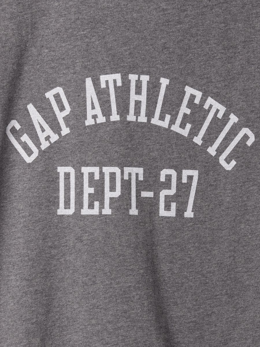 T-shirt in cotone con stampa logo_4