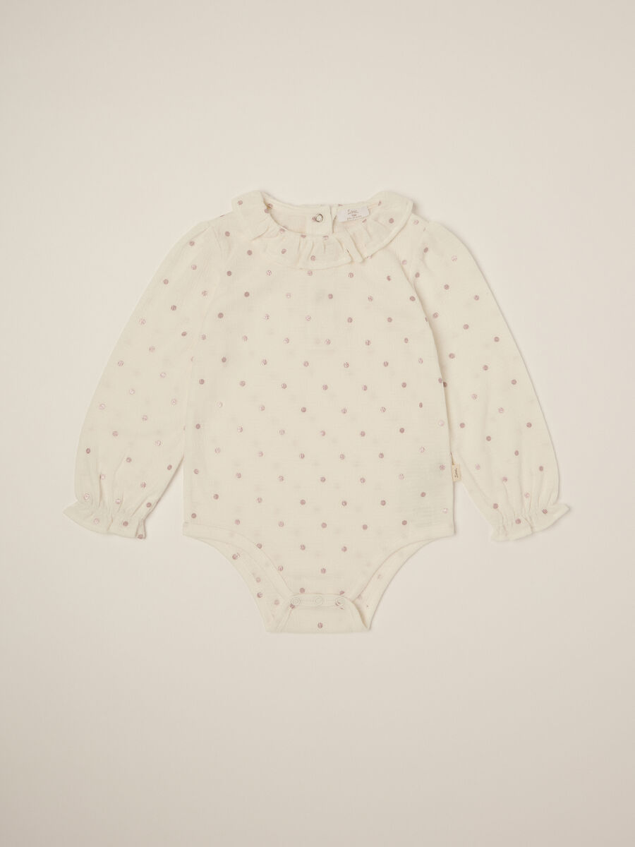 White baby bodysuit_0