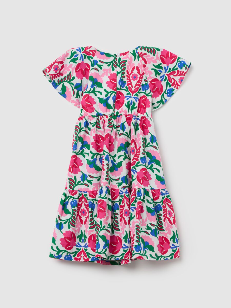 Cotton floral dress for girls_1