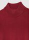 Red regular fit turtleneck jumper_5