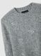 Grey oversized fit sweater with decorations_5