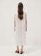 Long white pure linen dress, regular fit_3