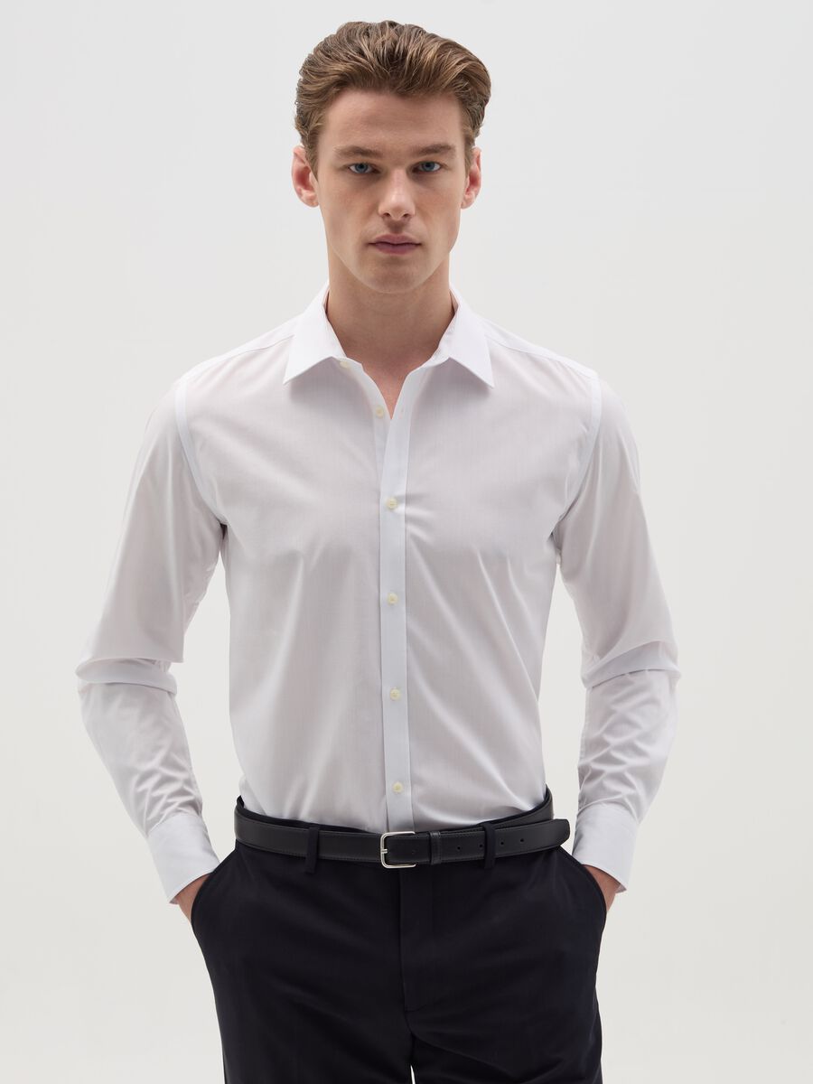Slim-fit easy-iron shirt_0